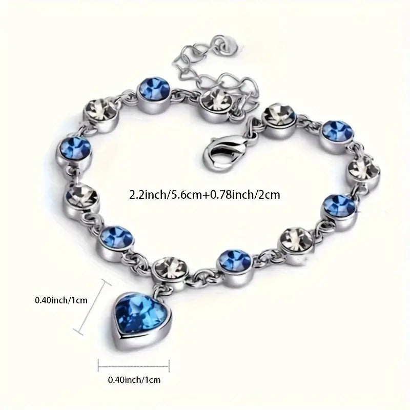 Océan Cœur Glow Bracelet | Or Blanc