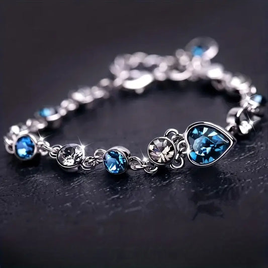 Océan Cœur Glow Bracelet | Or Blanc