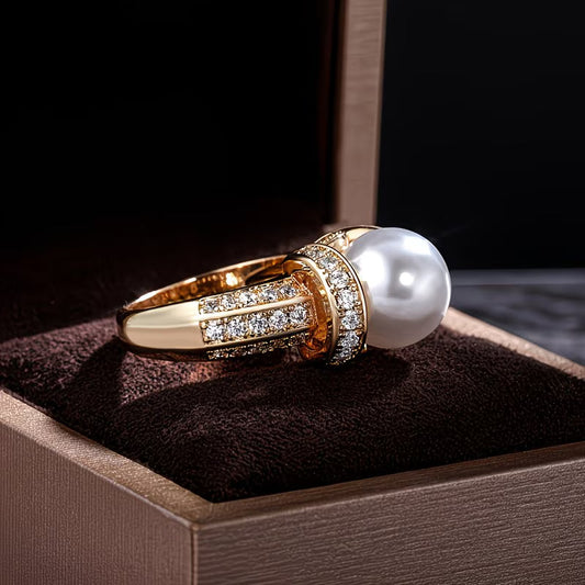 Le Couronne Perle Bague