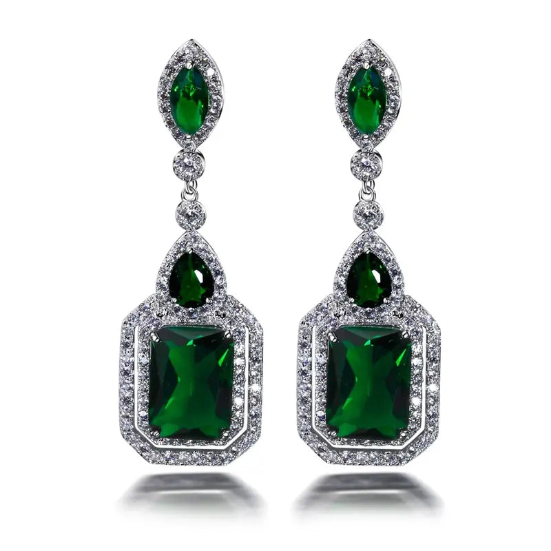 Clarion Verdancia Boucles d'Oreilles | Or Blanc