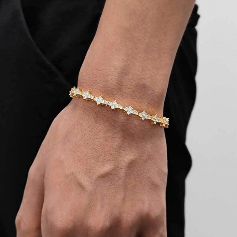 Classique Cluster Bracelet Tennis | Or