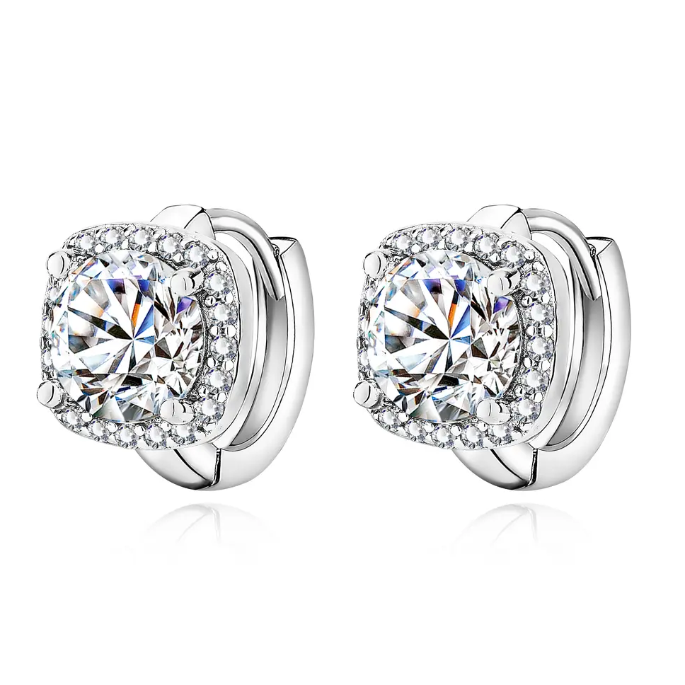 Nadine carré boucles d'oreilles | Or