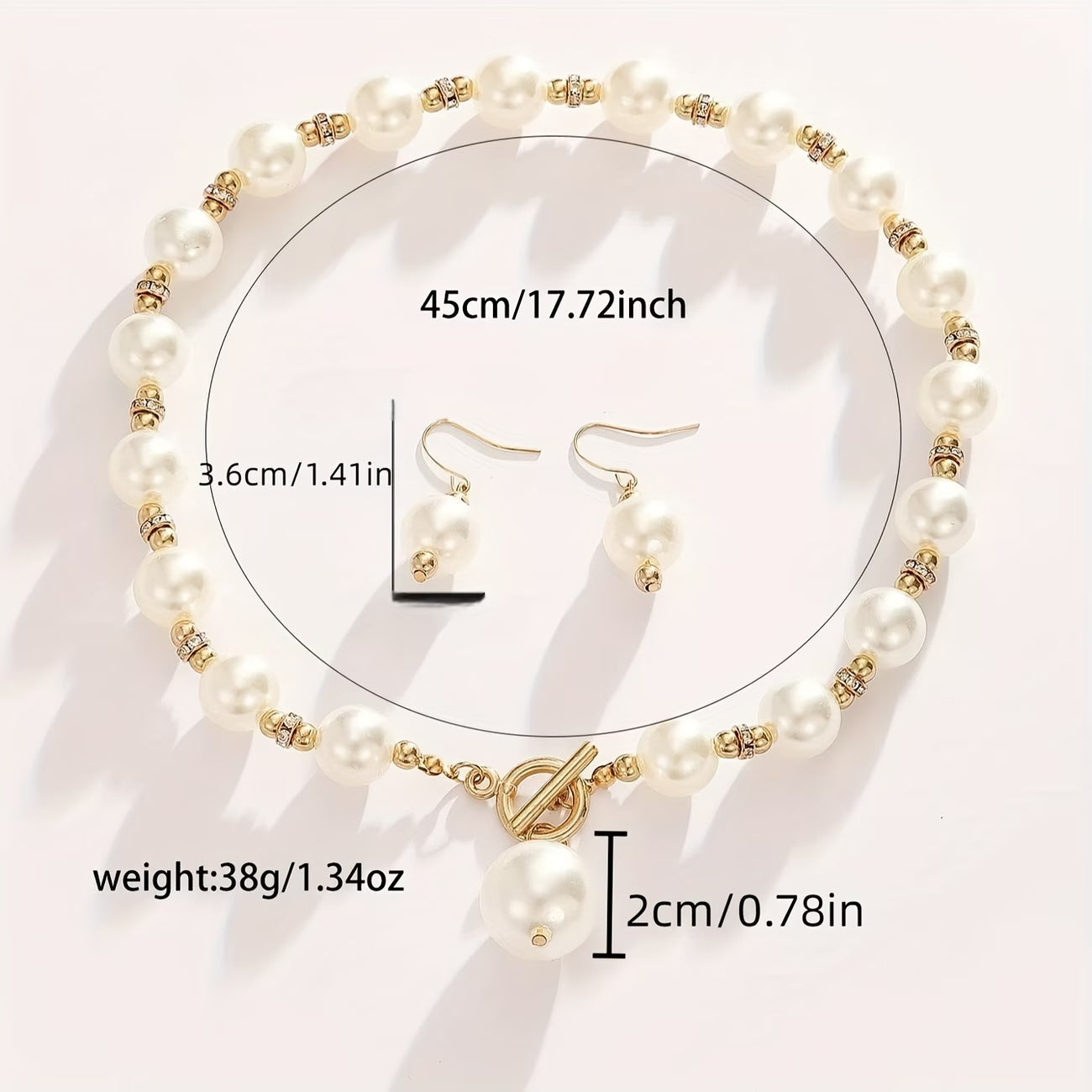 Chunky Perle Collier Statement Set