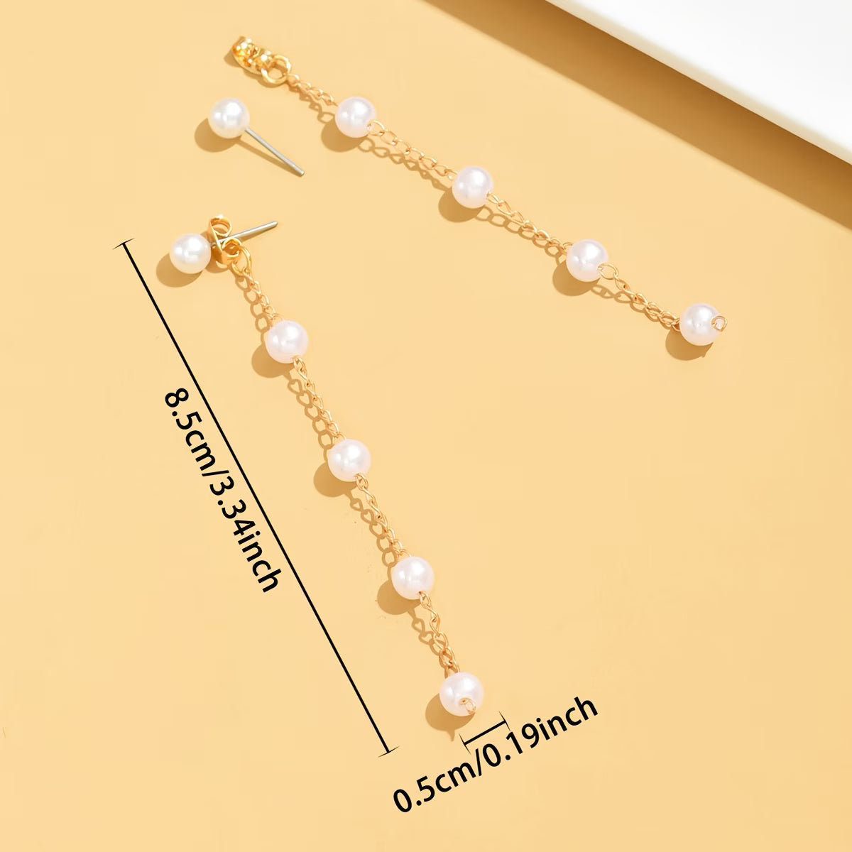 Moonlit Perle Dangle Boucles d'Oreilles