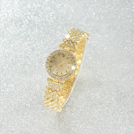 Luxe Radiance Or Montre & Bracelet Set | Or