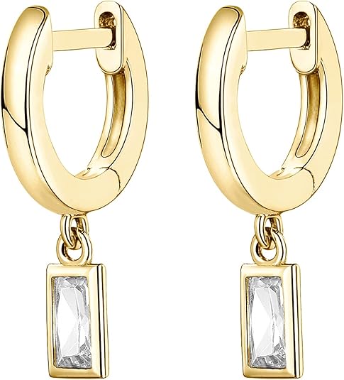 Barre Boucles d'Oreilles Pendantes | Or