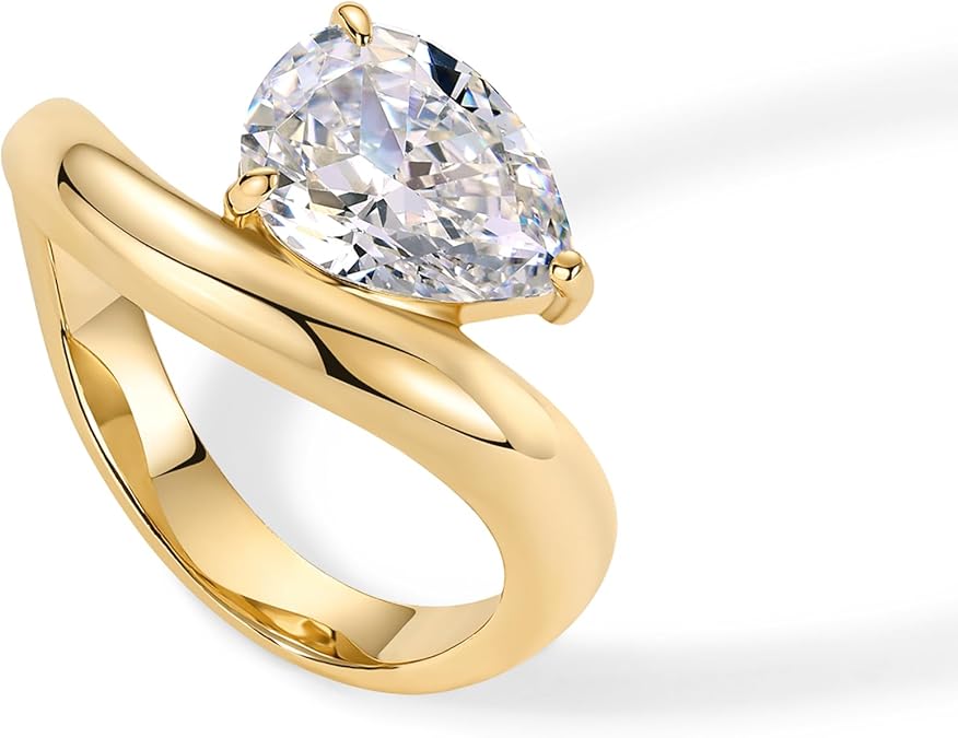 Wavy Promise Bague | Or