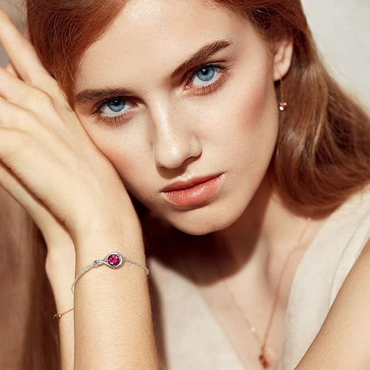 Rubis Infini Bracelet | Or Blanc