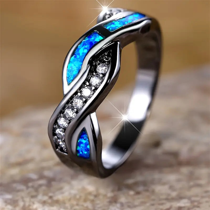 Thessia Lunebray Bague | Or Blanc