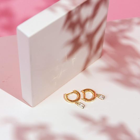Barre Boucles d'Oreilles Pendantes | Or