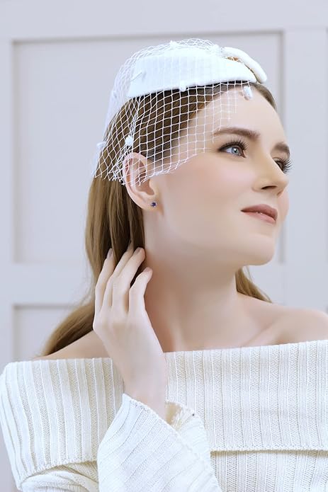 Classique Saphir Puces d'Oreilles | Or Blanc