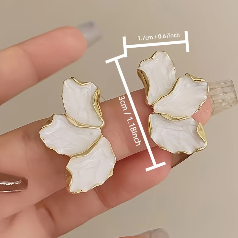 Perle Fleur Petal Boucles d'Oreilles
