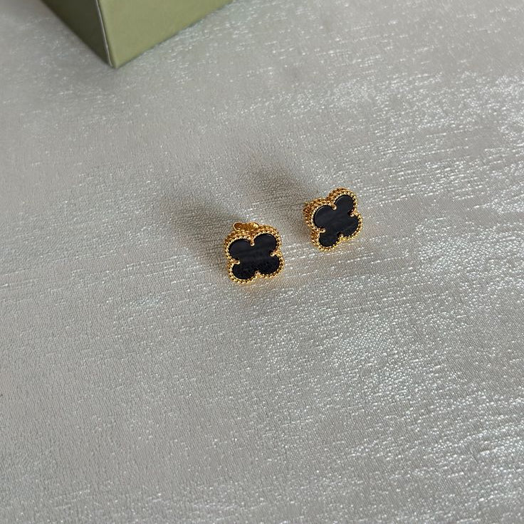 Clover Boucles d'Oreilles Noir