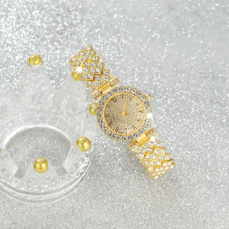 Luxe Radiance Or Montre & Bracelet Set | Or