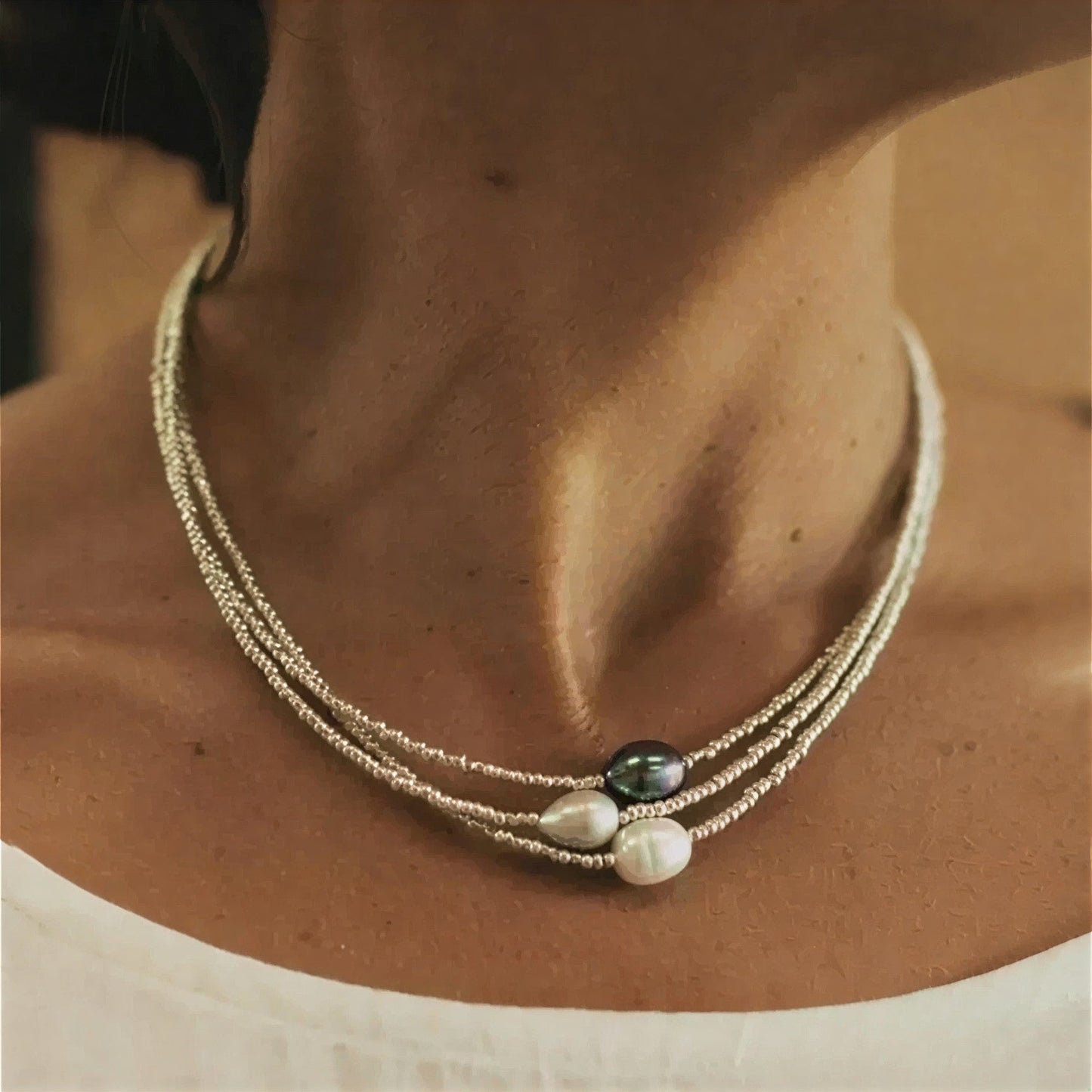Baroque Perle Superposé Collier