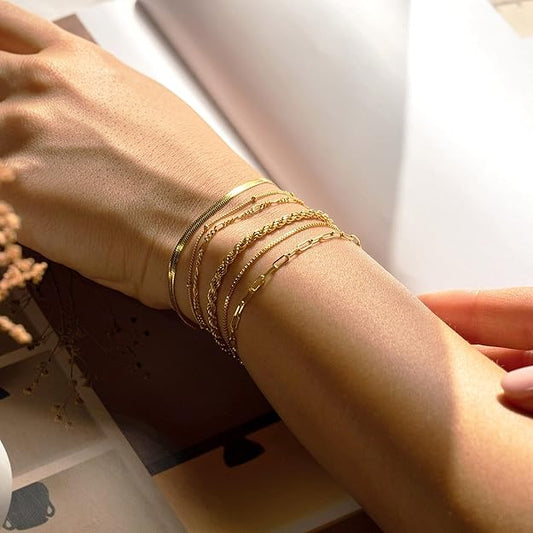 Isabella Vernetta bracelet set | Or