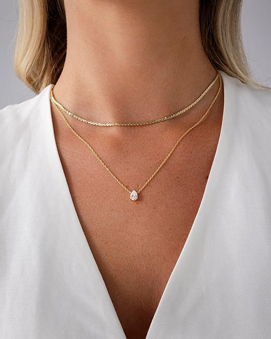 Halo Superposé Collier | Or