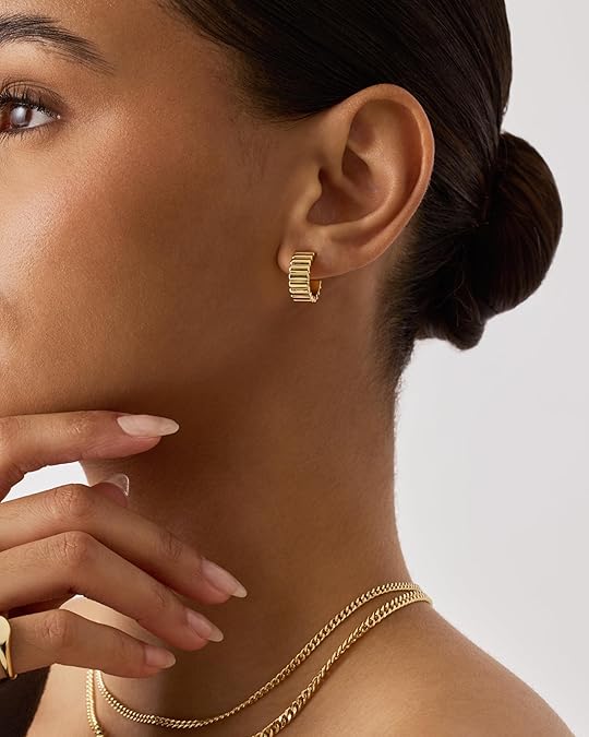 Classique Ridge Boucles d'Oreilles | Or