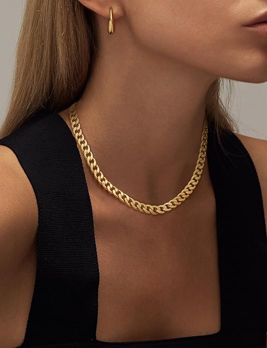 Chunky Maille Cubaine Collier | Or
