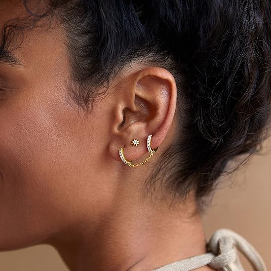 Sunburst Boucles d'Oreilles | Or