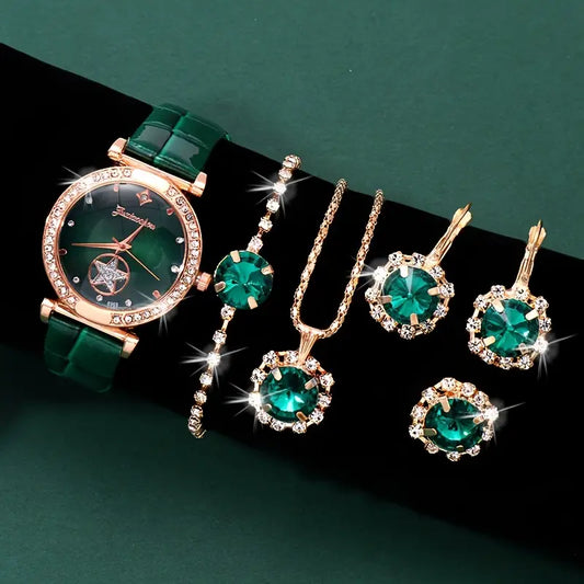 Verdantra Timecourt Bijou Set | Or