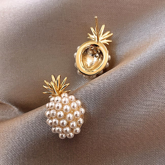 Perle Pineapple Boucles d'Oreilles
