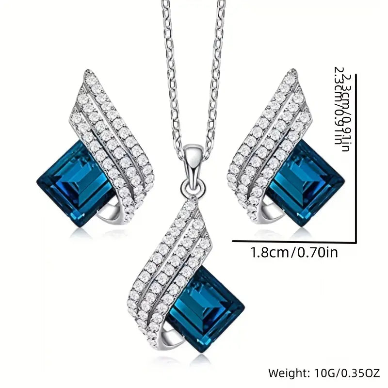 Brienne Solazure Bijou Set | Or Blanc
