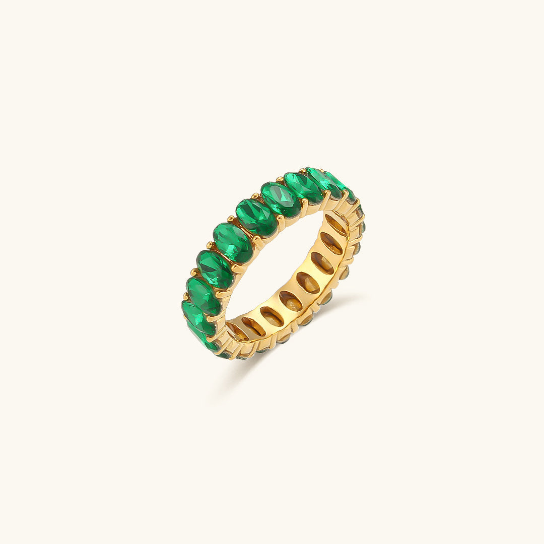 Antoinette Diamant Simulant Or Bague