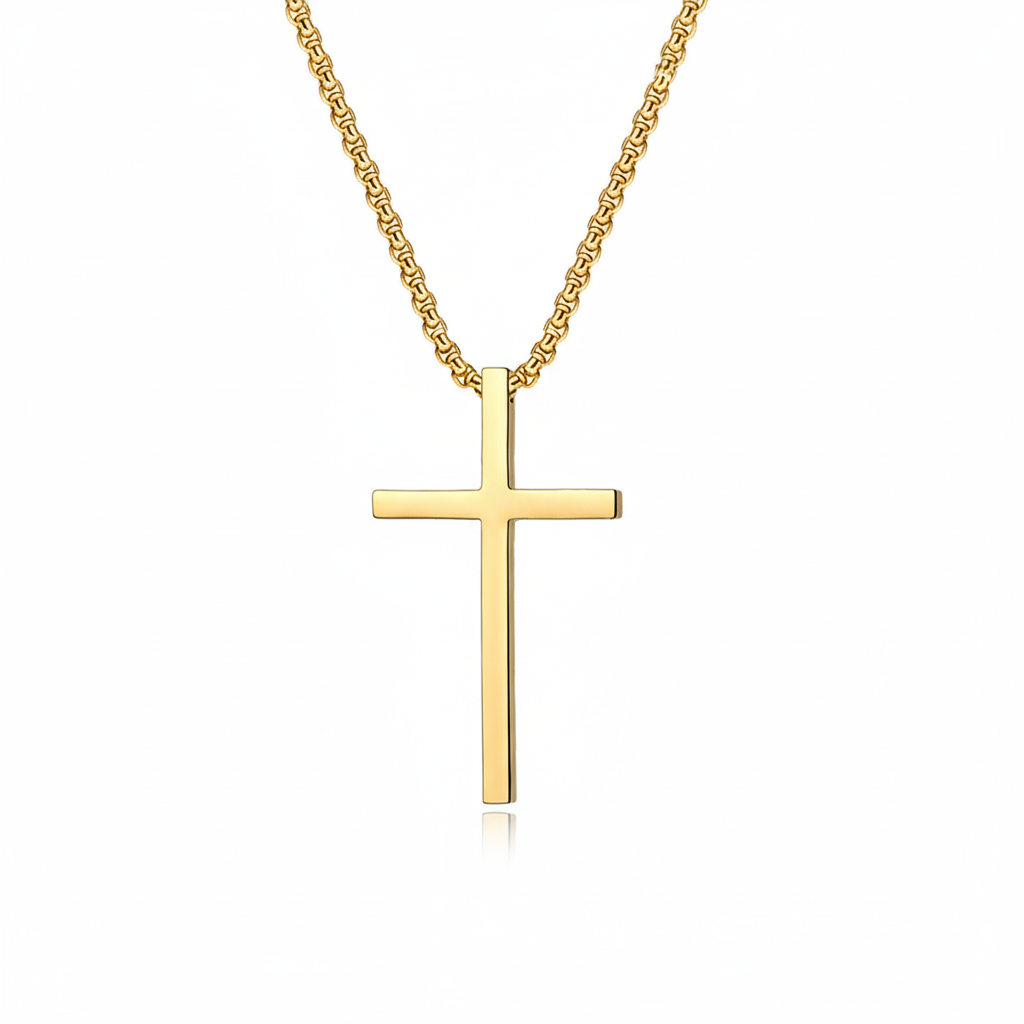 Serti Clos Croix Collier | Or