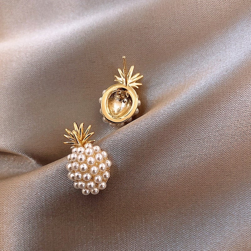 Or Cluster Perle Puces d'Oreilles