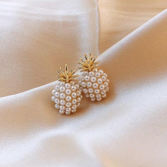 Or Cluster Perle Puces d'Oreilles