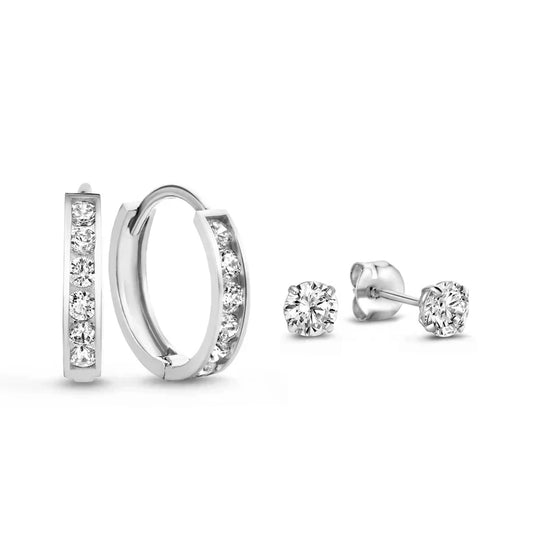 Dara Brillane Pierre Boucles d'Oreilles Set | Or