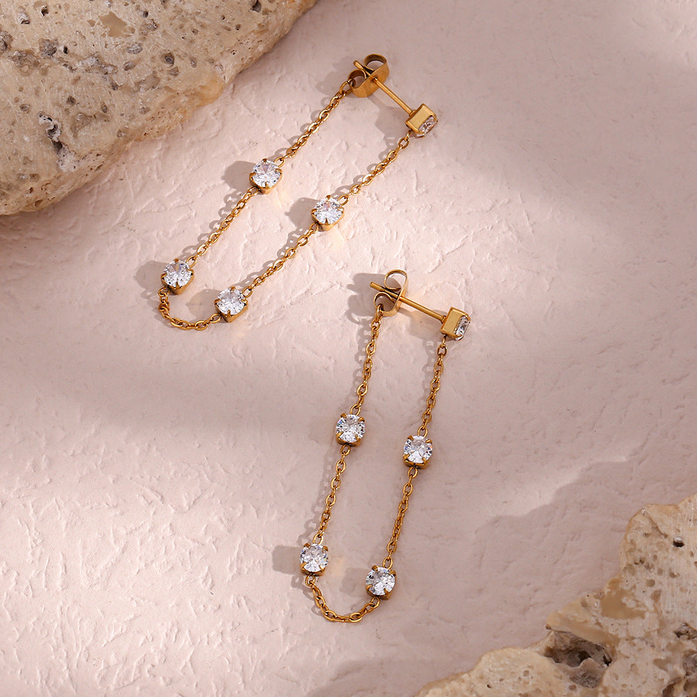 Iris Diamant Boucles d'Oreilles