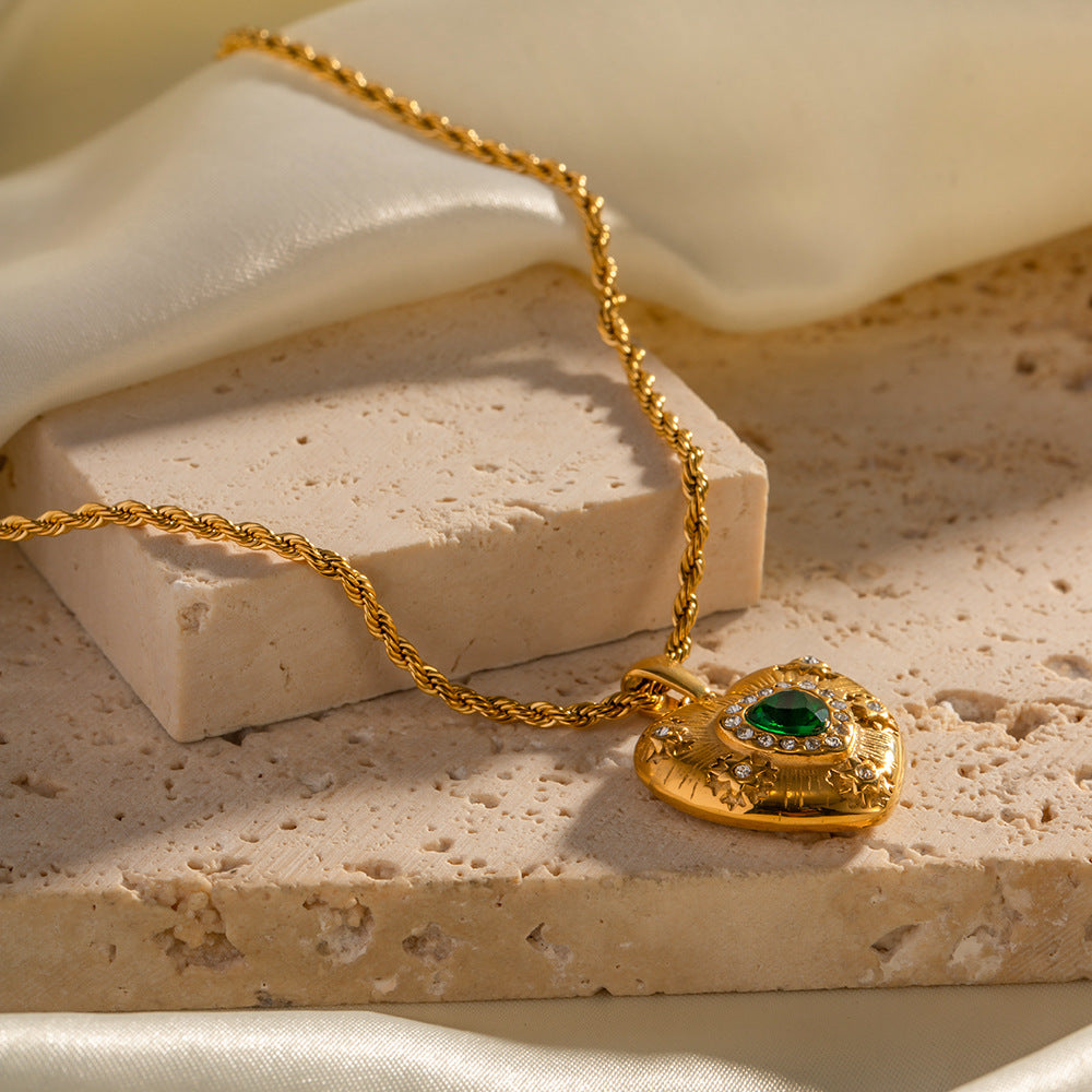 Caelus Or Cœur Collier