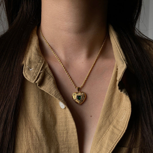 Caelus Or Cœur Collier