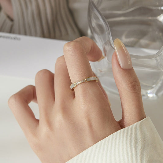 Gabrielle Diamant Simulant Or Bague