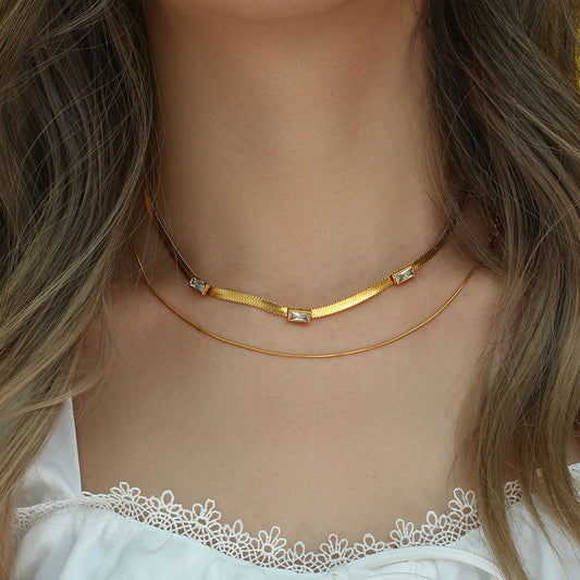 Eve Herringbone Or Collier