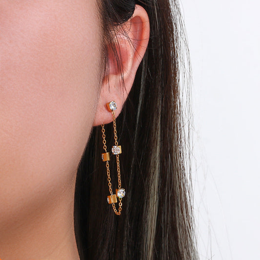 Iris Diamant Boucles d'Oreilles