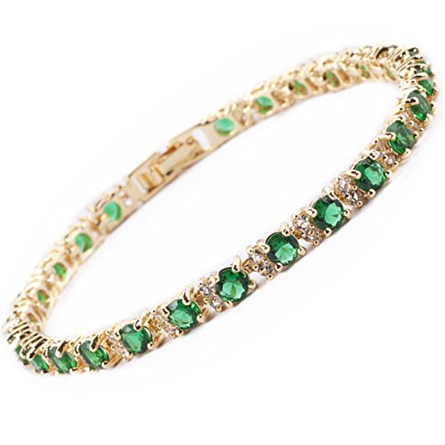 Émeraude Trio Bracelet Tennis | Or