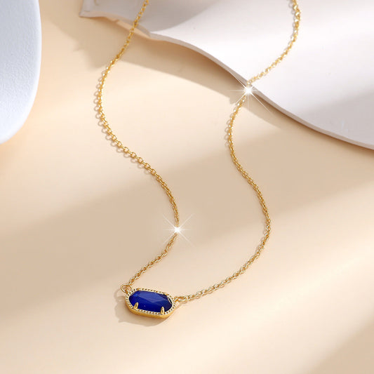 Classique Ovale Saphir Collier | Or