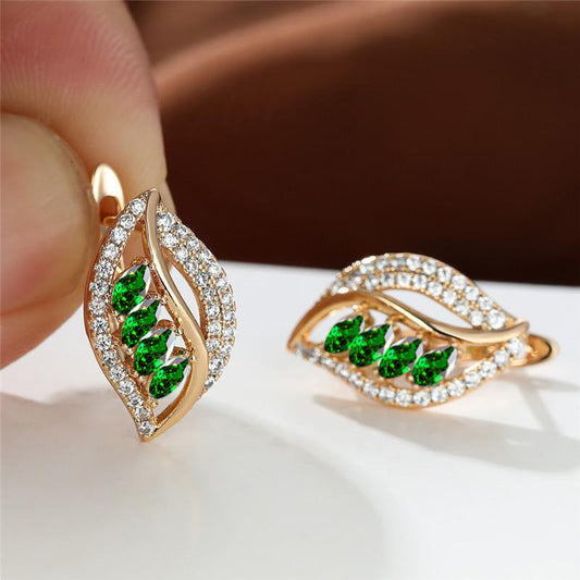 Verdant Island Boucles d'Oreilles | Or