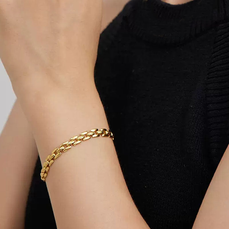 Timepiece Bracelet Chaîne | Or