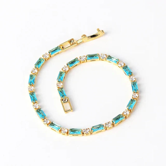 Naturel Turquoise Pierre Bracelet | Or