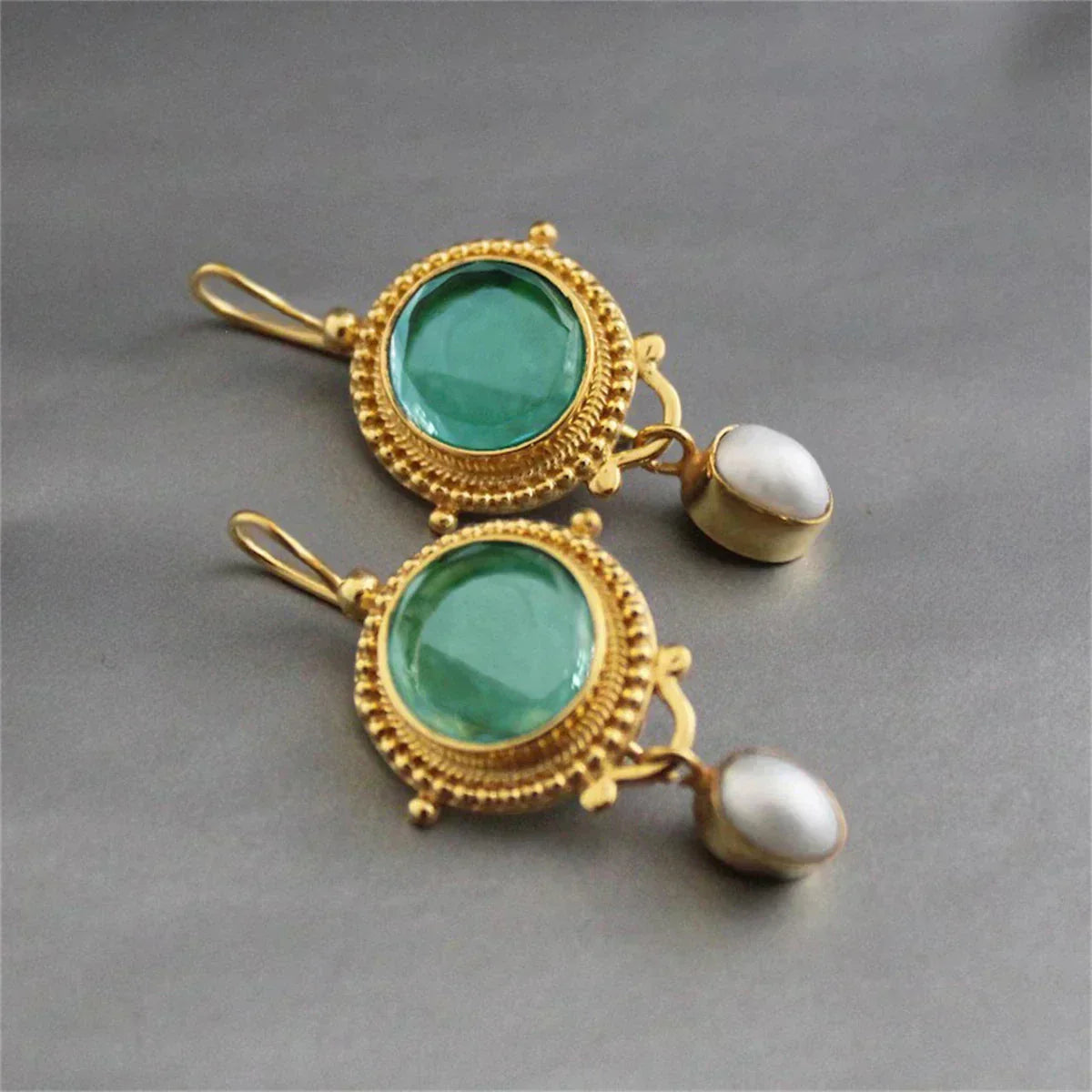 Treasured Turquoise Gem Boucles d'Oreilles