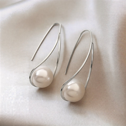 Élégant Perle Mystic Boucles d'Oreilles