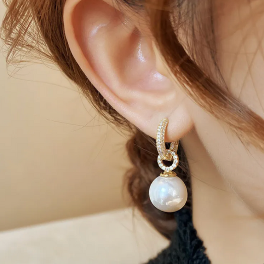 Stunning Perle Boucles d'Oreilles