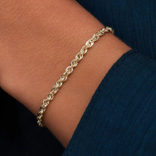 Torsadé Bracelet Chaîne | Or