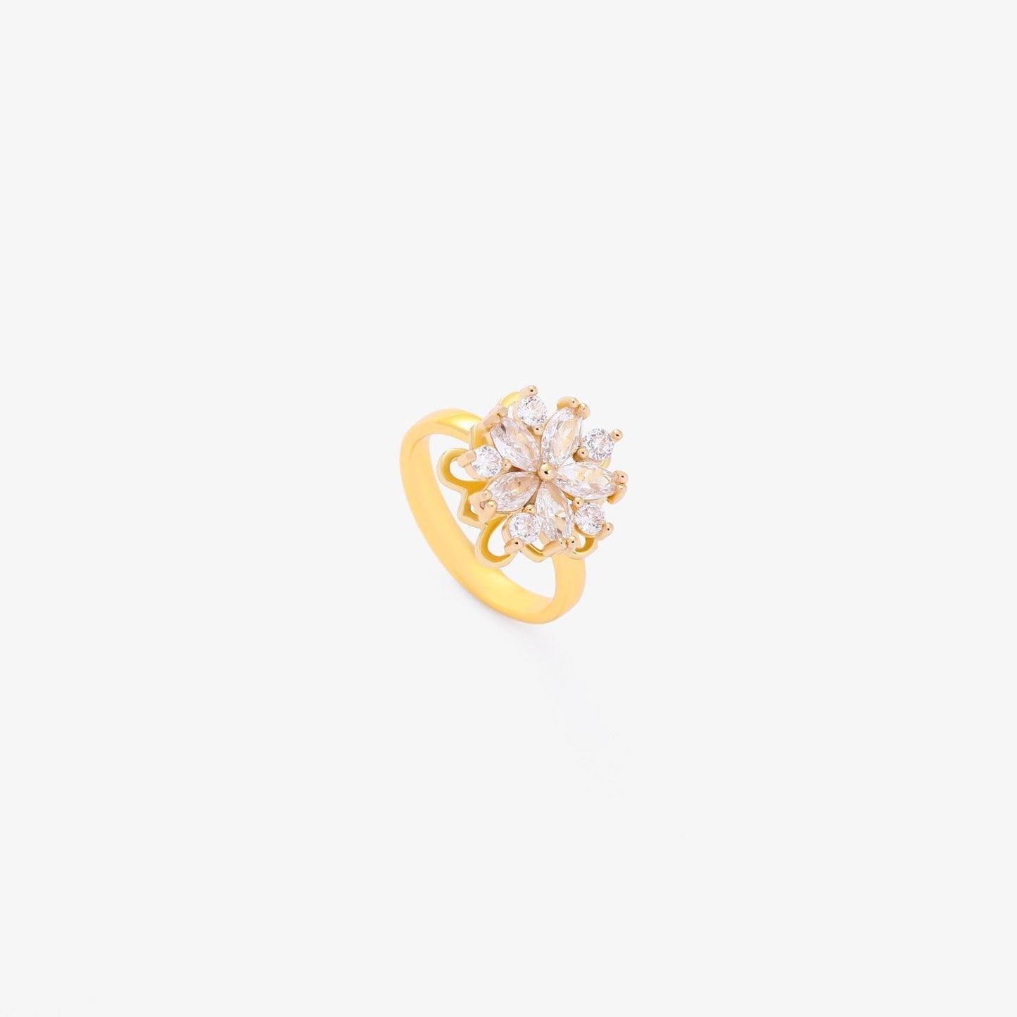 Flora Accent Bague Tournante | Or
