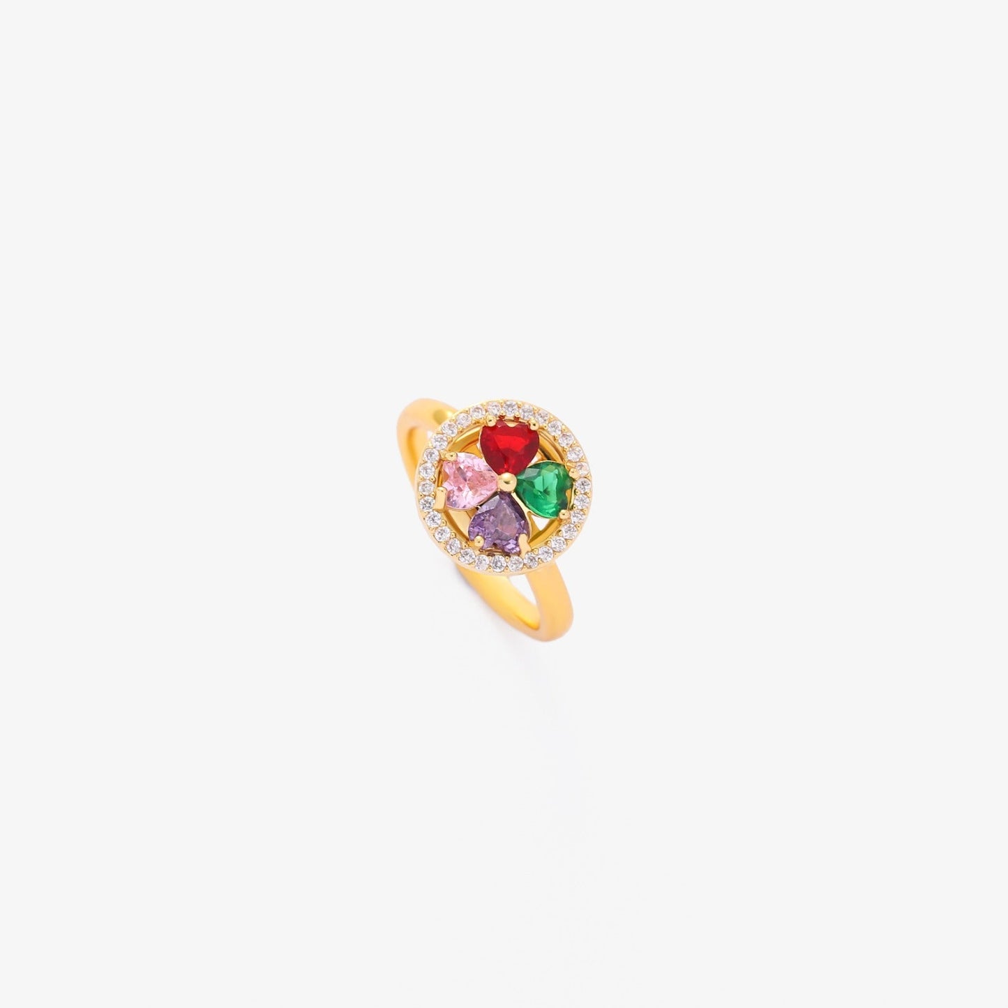 Colorwave Cœurs Bague Tournante | Or