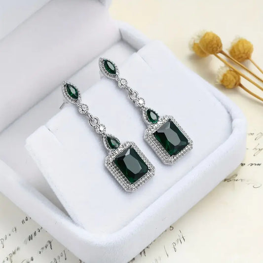 Clarion Verdancia Boucles d'Oreilles | Or Blanc